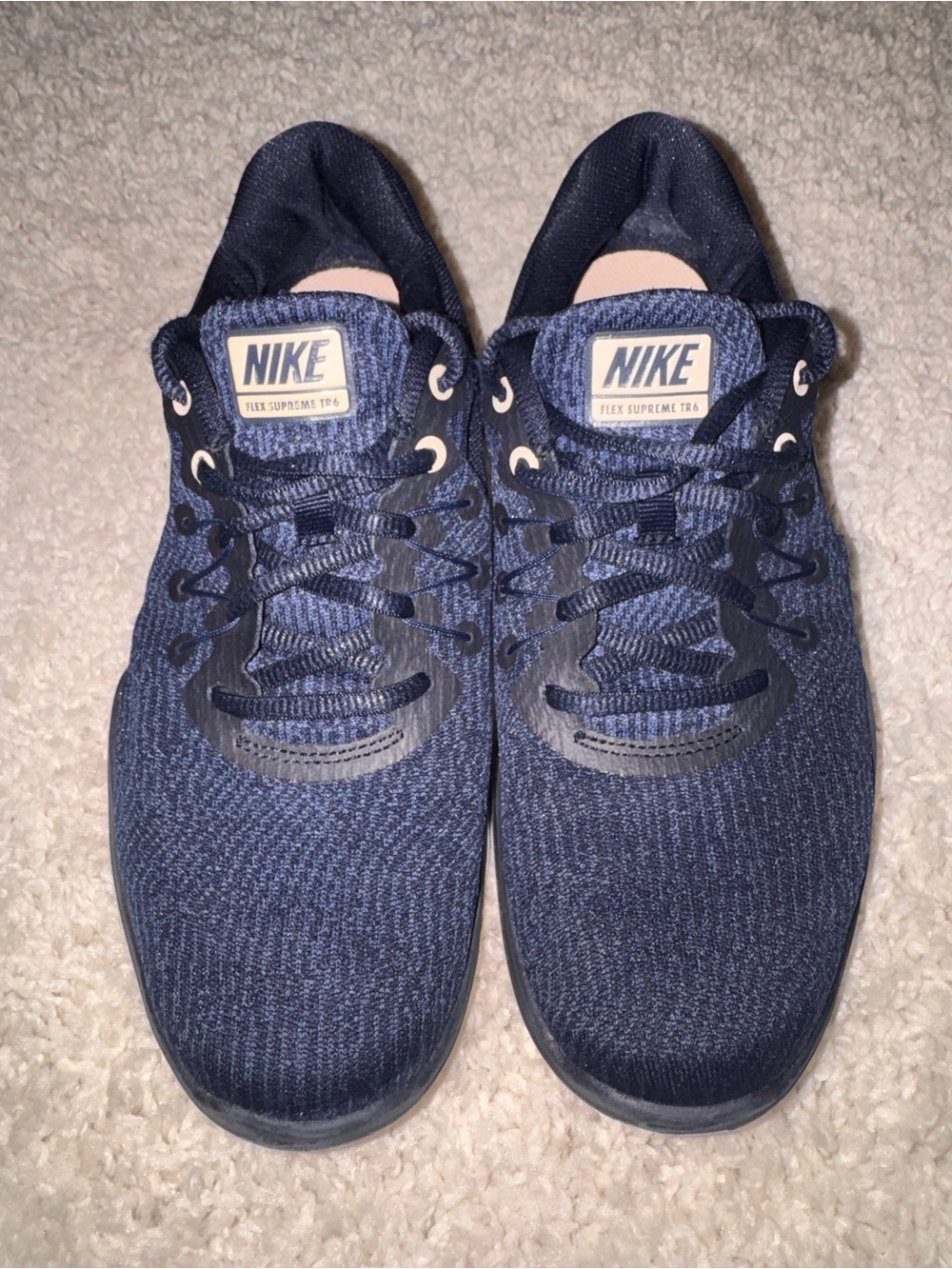 Nike Women’s Navy and White Athletic Training Shoes